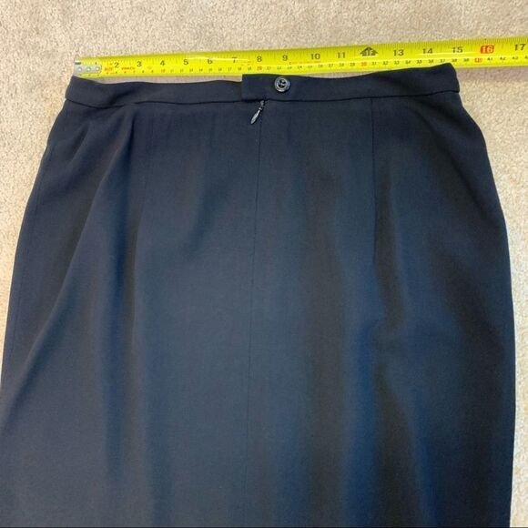 Maxmara Black wool zippered pencil skirt size 14 - Picture 5 of 7